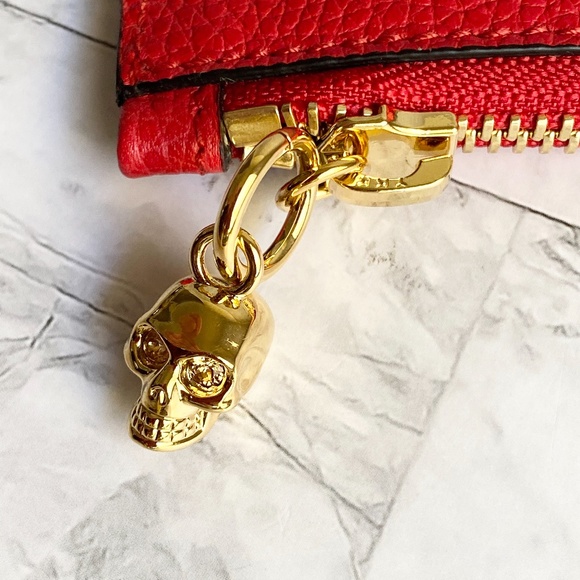 NEW Alexander McQueen Soft Grain Leather Zip Pouch - Picture 3 of 7